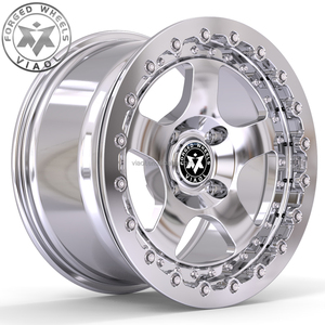 Ruedas Forjadas Viaol para Carreras de Drag, con Beadlock Pulido, 4x100 15x7/8J, Compatibles con Honda Civic EG / EK, <span class=keywords><strong>Mazda</strong></span> Miata / MX-5 - Product Image 4