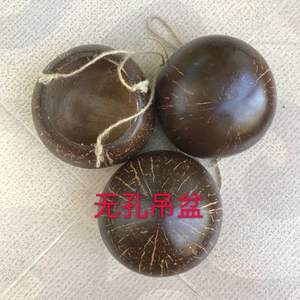 Pots de fleurs en coquille de noix de coco vierge artificielle suspendue, faits à la main, de haute qualité, pour la purification de l'eau, en vente - Product Image 3