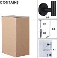 Crochets muraux robustes pour serviettes, peignoirs, vêtements, éponges, pour salle de bain, porte, armoire et placard