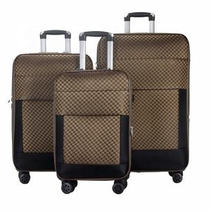 Qideming 2025, juego de viaje de lujo, alta calidad, 3 piezas, bolsa de equipaje de nailon suave, peso ligero, maleta con ruedas de 20/24/28 pulgadas, económica para - Product Image 3