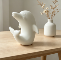 Veilleuse LED en vinyle en forme de dauphin aux couleurs changeantes, adorable animal marin, décoration d'intérieur, cadeau pour bébés, tout-petits, filles et garçons
