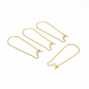 Crochets d'oreille en acier inoxydable 316 hypoallergéniques, crochets <span class=keywords><strong>de</strong></span> pêche, fils d'oreille en métal <span class=keywords><strong>doré</strong></span>, composants <span class=keywords><strong>de</strong></span> bijoux 0,7-1 mm - Product Image 2