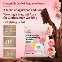 Poudre à lessiver sans phosphate, non toxique, détachant, formule aux extraits végétaux, zéro résidu, parfum floral pour vêtements, lavage à la main