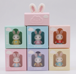 Tùy Chỉnh Thu mù hộp động vật Thỏ dễ thương phim hoạt hình PVC Vinyl hành động con số - Product Image 5