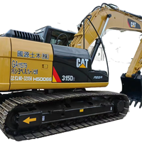 La plupart d'excavatrice CAT315D2 utilisée par excavatrice hydraulique de la chenille 15Ton à vendre