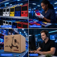 Console de jeu portable rétro Full HD IPS multi-systèmes, appareil de jeu classique, taille personnalisée