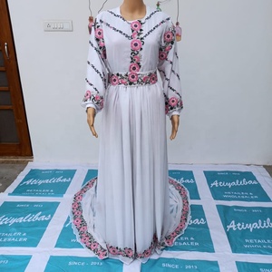 New Stylish Floor Length Gown with Trail for Party-wear-dress with beautiful applique work for Party/ Wedding =2021 - Product Image 1