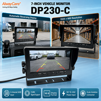 Moniteur LCD 7 pouces AlwayCare pour véhicule avec caméra de recul et écran de marche arrière automatique pour véhicules commerciaux