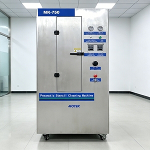 เครื่องทำความสะอาดสเตนซิลอัตโนมัติอุตสาหกรรมรุ่นใหม่ BMP-750 PLC มอเตอร์ ระบบลม น้ำยาทำความสะอาดแบบน้ำ ระบบอัลตราโซนิก สำหรับลอกคราบตะกั่วบัดกรี - Product Image 4