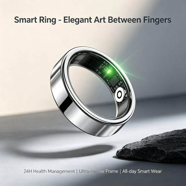 Newest Sports Fitness Tracker Smart Ring Waterproof Heart Rate Blood Oxygen Sleep Monitor Exercise Smart Rings for Men Women