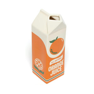 Uniek Geïnspireerde Feest Decoratieve Grappige Kleurrijke Melkpak Vorm Sinaasappelsap Keramische Vaas - Product Image 6