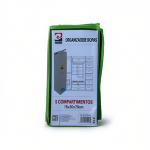 Mnj Hanging Storage Bag 15x30x70cm 5 Compartments Clothes Organizer - Product Image 1