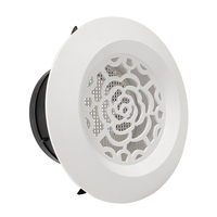 Diffuseur d'air intérieur de 125 mm, système de climatisation CVC, installation facile, grille de sortie d'air de plafond ronde réglable en ABS