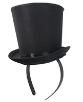 שחור מיני מגבעת סרט 1920s גטסבי מסיבת תלבושות אבזר