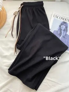 Nuovi <span class=keywords><strong>pantaloni</strong></span> larghi in <span class=keywords><strong>velluto</strong></span> di cotone da <span class=keywords><strong>donna</strong></span> in <span class=keywords><strong>velluto</strong></span> a 25 stile in <span class=keywords><strong>velluto</strong></span> Casual dimagrante per Smiley doppia cintura autunno - Product Image 6