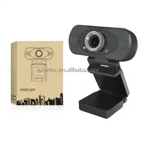 China Webcam Driver Usb Kamera Webcam 1080P dengan Mikrofon dan Rotasi Bebas 360 Derajat