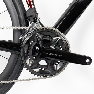 Bicicleta de Carretera de Alto Rendimiento SHIMANO 105 R7120 de 24 Velocidades con Frenos de Disco Hidráulicos, Llantas de Fibra de Carbono de 50 mm con Diseño Ondulado, Generación 3, 700c - Product Image 6
