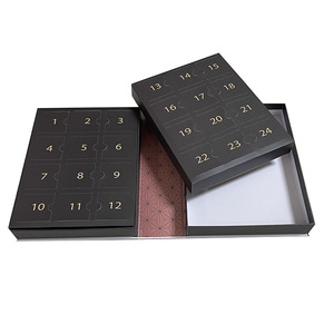 Caja de calendario de Adviento personalizada con opciones de grabado de revestimiento UV de laminación brillante/Latte para un acabado Premium - Product Image 2