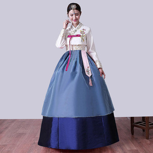 Vestido Hanbok Coreano para Mujer, Traje Tradicional Antiguo para Danza Escénica, Vestido <span class=keywords><strong>de</strong></span> <span class=keywords><strong>Palacio</strong></span> Coreano para Boda, Ropa <span class=keywords><strong>de</strong></span> Danza Nacional - Product Image 4