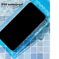 Sac étanche universel transparent Sac étanche en PVC à trois couches pour téléphone portable pour les sports nautiques en plein air
