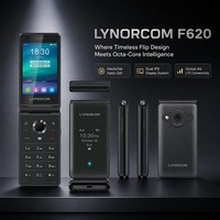 Teléfono Celular Flip 4G VoLTE Sin App Store, Sin Redes Sociales, Minimalista, Llamadas y Mensajes, Desbloqueado, Teclado Hebreo, Móvil Kosher