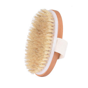 Peau sèche Brosse en <span class=keywords><strong>sisal</strong></span> naturel doux pour le corps Brosse en bois pour le bain et la douche Brosse pour le corps SPA sans poignée - Product Image 6