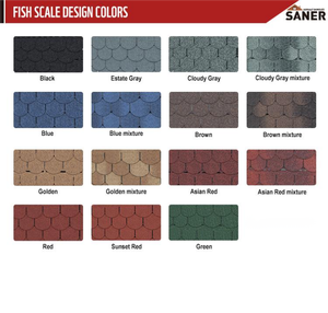 Tuiles de toiture en composite de type écaille de poisson, norme américaine, fabrication chinoise, économiques, bonne durabilité, couleur personnalisable - Product Image 5