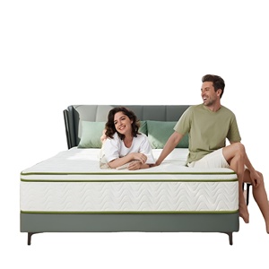 Nệm Vua kích thước đầy đủ với bộ nhớ bọt và túi cuộn lò xo Nệm tiện lợi trong một hộp cho nội thất phòng ngủ văn phòng tại nhà - Product Image 1