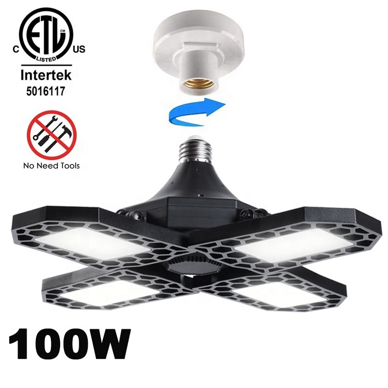 Фабрика лаборатории тестирования электроприборов, США (ETL СИД гаражное легкий складной деформируемая игрушка гараж потолочный светильник супер яркий 4 гаража панели СИД потолочный светильник с регулируемой