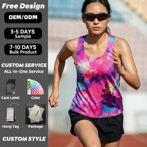 Men's Running Fitness Quick-drying Sleeveless Crew Neck Polyester Vest Loose Breathable Antibacterial <b>Sunscreen</b> Sportswear ODM - Product Image 1