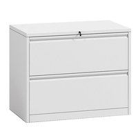Mobilier de bureau Protection anti-basculement Rangement en acier Armoire de rangement latéral à 2 tiroirs en métal
