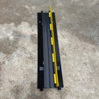 Tapón de Goma de 2 Canales con Tapa de PE, Negro, 100x24cm, Zhejiang, para Protección de Cables, Superventas