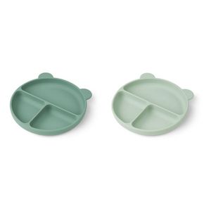 New Custom <b>Bear</b> Silicone Plates, Custom <b>Cute</b> Silicone Baby Plate Design 3 in 1 Silicone Plate - Product Image 2