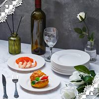 Vaisselle en Mélamine Plats Blancs pour Restaurant