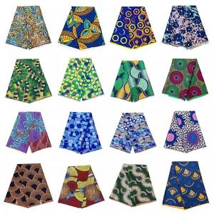 Tissu Wax Entrelacé Anti-Statique de Haute Qualité Imprimé à Pois <span class=keywords><strong>Coton</strong></span> <span class=keywords><strong>Polyester</strong></span> Populaire pour Vêtements de Pagne Africains pour Garçons - Product Image 3