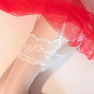 <span class=keywords><strong>Porte</strong></span>-jarretelles en dentelle florale ultra-fins <span class=keywords><strong>pas</strong></span> chers, bas résille, livraison rapide, collants sexy sans couture, transparents avec strass offerts - Product Image 3