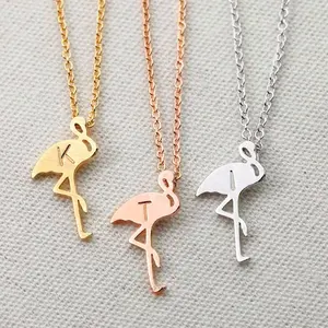 Mecylife Custom Flamingo Is Voorstander Van Eerste Ketting Gepersonaliseerde Verjaardag Vogel Sieraden Cadeau Sierlijke Vogel Ketting Handgemaakte Hanger