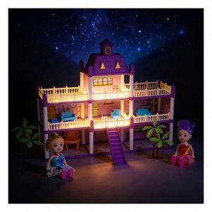 Craft Room Dollhouse Scene with Desk <b>Shelves</b> Accessories Creative Display Gift Toy for Unisex Kids Family Fun Play <b>Plastic</b> - Product Image 5