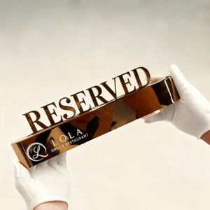 Tùy Chỉnh Kim Loại Thư Dấu Hiệu <span class=keywords><strong>LED</strong></span> Laser Cắt Thép Không Gỉ Ngoài Trời Không Thấm Nước Địa Chỉ Cửa Căn Hộ Phòng Khách Sạn Nhà Số Dấu Hiệu - Product Image 2