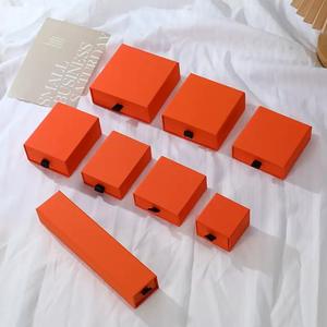 Groothandel Custom Logo Roze Kleine Lade Papier Kartonnen Oorbel Ketting Cadeau Sieraden Doos - Product Image 5