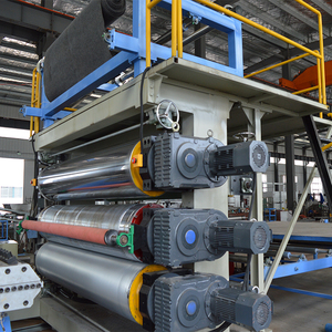 Équipement de calendrier de tente pour tapis de voiture antidérapants Machine de fabrication de calendrier en PVC avec roulement moteur pour ligne d'extrusion de plaques de <span class=keywords><strong>film</strong></span> - Product Image 3