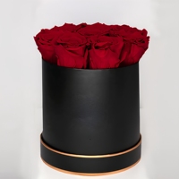 Cadeau pour la fête des mères et les anniversaires, pour les centres de table de mariage, décorations de table, boîte de roses éternelles préservées