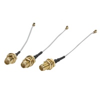 Câble de communication coaxial de connecteur d'antenne SMA vers MHF/UFL personnalisé