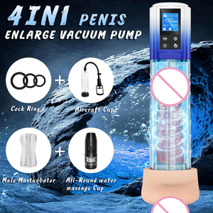 18+ 4 Saugstärken Elektrische Penispumpe Sexspielzeug Penispumpe Vakuum Erweitern Luftdruckgerät für Männer - Product Image 5