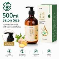 Huile Essentielle de Massage au Gingembre et à l'Armoise 500ml en Gros pour Salons de Beauté, Grattage Corporel Gua Sha et Thérapie des Méridiens
