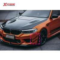 Ailerons avant en fibre de carbone sèche XTREME, kit d'extensions de pare-chocs adhésives pour BMW F90 M5 G30 G31 530i 540i M550i 2017-2020