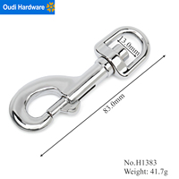 Mousqueton pivotant à 360 degrés pour laisse, collier et harnais – Anti-emmêlement pour la promenade