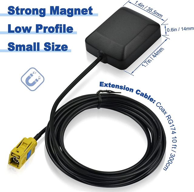 SiriusXM Satellite Radio Antenna for Sirius XM Radio Receiver Compatible with Trucks RV Work with All XM Radio Receiver, Docks