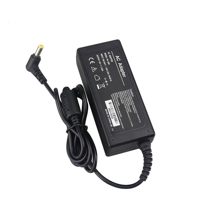 65W 19V 3.42A Slim Laptop Charger Power Supply Cord AC Adapter 1 USB Port Fireproof OVP Protected for Acer-EU/US/UK Plug