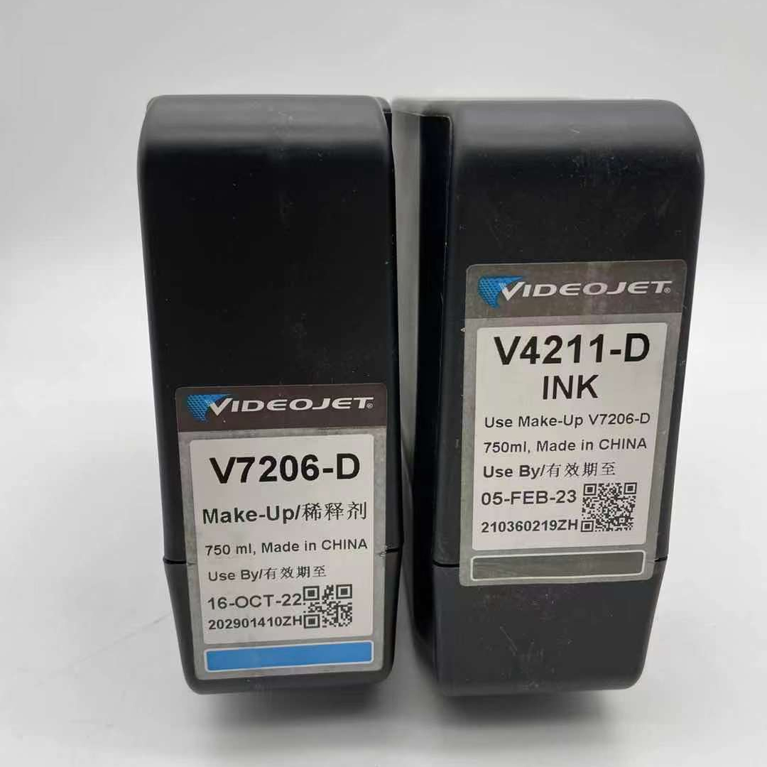 Videojet чернил макияжа V7206-D растворитель макияж жидкости V4211-D чернил для 1580 и 1680 cij-принтеры